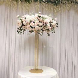 Party Decoration 10PCS Wedding Reception Table Centrepieces Stage Welcome Garland Flower Plinth Holder Road Lead Birthday Baptism Cake Bar