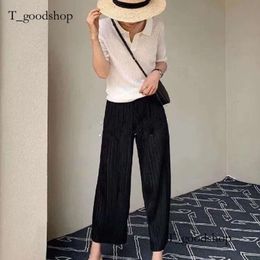 Women's Pants & Capris For Women Casual Loose Trendy Wide Leg Miyake High Waist Drape Pleated Korean Suit Aesthetic Straight Folds Sag Summe-888 131