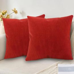 Pillow 2PCS Solid Colour Cover Living Room Balcony Garden Decoration 40x40cm Sofa Home Case