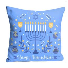 Pillow Sleeping Hanukkah Printed Living H Room Office Sofa Case Silk Pillowcase Compatible With Machine Washable Baby