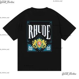 rhude shirt 23Ss NEW Mens T Shirt High Quality Tess Designer Casual Fashion Short Sleeve Europe America Men Women Round Neck Tshirts US Size S-Xxl rhude short 388