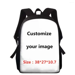 Backpack ELVISWORDS 15inch Backpacks Printing School Bags For Boys Girls Schoolbag Teenager Kids Bookbag Customise Rucksack Brand Mochila