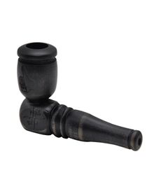 High Quality Wood Handmade Black Wood Smoking Pipe 101MM Long With Smoking Bowl Wood Cigarette Tobacco Herbal Pipe Pocket Size3835037