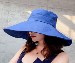 Fashion Elegant Hats Womens Wide Brim Hats Holiday Beach Hat High Quality Sun Hat Tide 5 Colours Fisherman Hats4513916