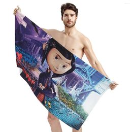 Towel TOADDMOS Anime Coraline Children Leisure Home Warm Bathroom Quick-drying Soft Wrap Body Surfing Fitness Beach Toalha
