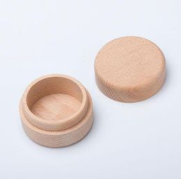 Beech Wood Jewelry Box Small Round Storage Box Retro Vintage Ring Box for Wedding Natural Wooden Jewelry Case Organizer Container 4459953