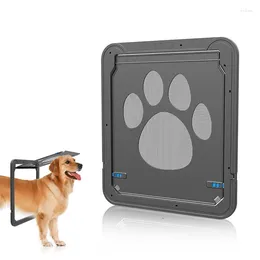 Cat Carriers Dog Screen Door Lockable Puppy Safety Magnetic Flap Security Lock ABS Plastic Free Entry And Exit For Small Pets