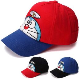 Caps Hats Doraemon Anime Cartoon Children Sun Hat Figure Embroidery Kids Baseball Cap For Boy Girl Spring Summer Cute Peaked Cap Gift Y240514