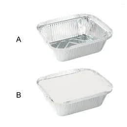 Take Out Containers 20piece Multi-purpose Tin Foil Box - Environmentally Friendly And Hygienic Evenly Heated Taste Takeout 150 Paper Caps