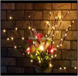 Festive Party Supplies Garden Drop Delivery 2021 For Home Led Willow Branch Lamp Battery Powered Decorative Ornaments Christmas Tr3962431