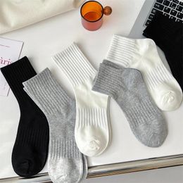 Women Socks Korean Style Simple Casual Breathable Female White Sports Short Absorb Sweat Comfy