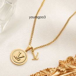18K Gold Plated Pendant Necklace yoursgoo3 Design for Women Love Jewellery Stainless Steel Chain Pendant Necklace Designer Wedding Party Travel Swimm Non Fade Jewel