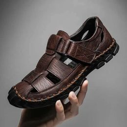 Shoes Sandals Men Slippers Brand Summer Cool Breathable Comfortable Beach Flats Sneakers Light Casual c59d