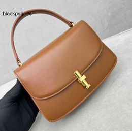 The Row TR Calf Handbag Handle Bag 10 Best-quality Sofia Top 2023 Fashion Luxury Designer Handbags Black Brown Purse Foreign Style Handbag