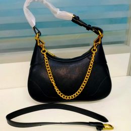 Woman Hobo Bags designer bags handbags underarm shoulder bag lady chain purses Gold Letter Leather 10A