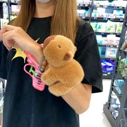 Party Favor Capybara Slap Bracelets Circle Toys Wristband Bracelet Plush Hand Ring Fun Circles Kids Birthday Gift