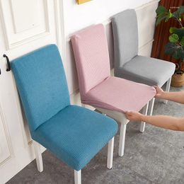 Chair Covers 1PC 45-55cm Elastic Dining Cover El Restaurant Stretch Seat Slipcover Protector Case For Kitchen