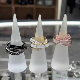 Designer new arrivalsWestwoods Three Rings Enamel Ring Female Westwoods Fairy Wind Saturn Pink Black and White Nail