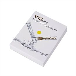 V12 mini Pipe Twisty Glass Blunt pipe for tobacco dry herb Bubbler kit Dry Herb Splinter for bongs fast shipping