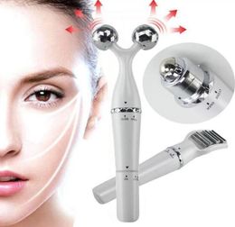 Face Pull Lift Massager Slimmer Roller Thin Tight Firm Skin Cosmetic Instrument Metal Microwave Facial Massager 3D Roller Design9001148