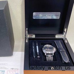 Gentlemen's Wrist Watch Panerai LUMINOR Series Automatic Mechanical Mens Watch Date Display Small Disc Back Transparent Movement Needle Buckle PAM00531