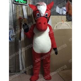 Performance Horse Mascot Costume Top Quality Christmas Halloween Fancy Party Dress Cartoon Character Outfit Suit Carnival Unisex Outfit