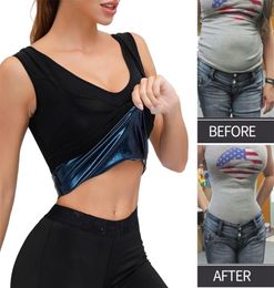 Sweat Sauna Vest for Women Body Shaper Waist Trainer Weight Loss Fat Burning Shirt Slimming Compression Premium Workout Tank Top L4328073