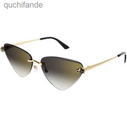 AAA Catier designer sunglasses top grade branded logo sunglasses for womens leopard head frameless fashion trend sunglasses CT0399S