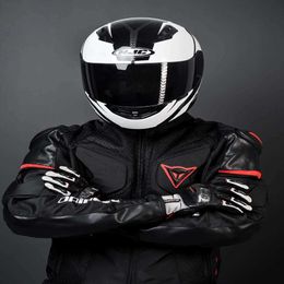DAINE Racing suitSpring/Summer Motorcycle Racing Suit Mens Breathable Heat Dissipating Knight Riding Anti Drop Clothes Electric Motorcycle Protective Jacket