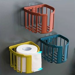 Tissue Boxes Napkins No punch toilet paper holder toilet tissue box wall mounted toilet paper holder roll paper box B240514