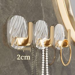 Acrylic Transparent Traceless Light Without Punching, Kitchen, Bathroom Wall Adhesive Hook, Towel, Clothes Hook Rack