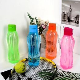 Water Bottles 800/1100ML Plastic Bottle Drinkware Leakproof Large Capacity Kettle Solid Colour Sports Cup Gym