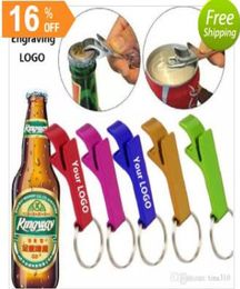 key chain Openers metal aluminum alloy keychain ring beer bottle opener Tool Gear Drinkware6516725