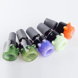 G011 Smoking Pipe Glass Bong Bowl Wig Wag Tobacco Black Joint Glass Bowls 14mm 18mm Male Dab Rig Bubbler Bong Tools