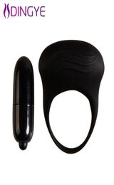 w1024 Pretty Love 100 Silicone Vibrating Cock RingDelay EjaculationPenis RingWaterproof Cock Ring Sex Toys For men3585119