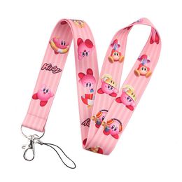 childhood anime game elf Keychain ID Credit Card Cover Pass Mobile Phone Charm Neck Straps Badge Holder Keyring Accessories