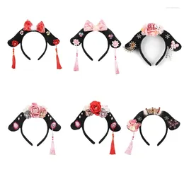 Hair Clips Ancient Chinese HeadBand Court Hoop Hanfu Girl Qing For Noble Accessories