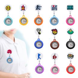 Other Watches Baseball Clip Pocket On Watch Retractable Badge Reel Hanging Quartz Fob Watche For Nurse With Sile Case Easy To Read Dro Otstv