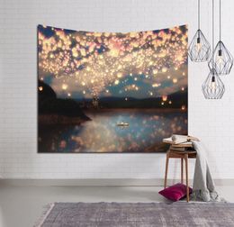 Galaxy Space Wall Hanging Tapestry Mandala Boho Tapestries Wall Carpet Polyester Fabric Table Cloth Beach Towel 150200cm8434955