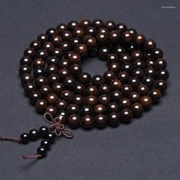 Strand Beads Bracelet 6mm 8mmBeads Ebony Buddha Couple Rosary Female Male Black Purple Sandalwood