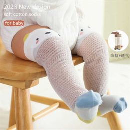 Kids Socks Baby Cute Cotton Knee Socks Cartoon Lace Childrens Socks Newborn Long Tube Boys Knee High Socks Preschool Summer Mesh Leg WarmerL2405