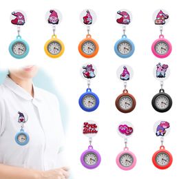 Party Favor Valentines Day Clip Pocket Watches Watch Nurse Badge Accessories Collar Style On Nursing Doctor For Women And Men Drop Del Otl7T