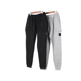 Brand Mens Designer Pants Clothing Stone Solid Colour Grey Black Sport Men Clothes Trousers Cotton Sweatpants for Men Women Jogger Free Shipping