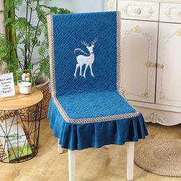 Chair Covers High End Integrated Stool Cover Seasonal Universal Thickened Dining Cushion Dust Proof Comfortable Breathable