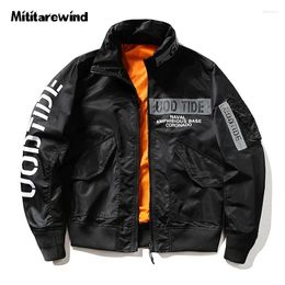 Men's Jackets Spring Autumn Bomber Jacket Men Stand Collar Casual Loose Baseball Coat Male Letters Print Clothing Military