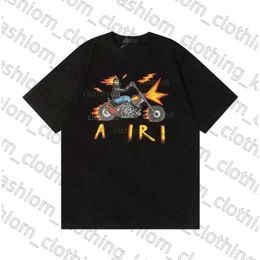 Mens Top Designer T Shirt For Men Womens Shirts Fashion Black Amirii Shoe Tshirt With Letters Casual Summer Short Sleeve Man Amirirs T Shirt Clothing Size S-Xl 855