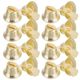 Party Supplies 100 Pcs Bells Needlework Small Metal Christmas Crafts Little Jingles Rattle Gold Decor Pendant For Mini Tree