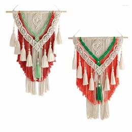 Tapestries E56C Dream Catchers Wall Hanging Cotton-Woven Net Hand-made Macrame Bohemian Decorations Home Decors Ornaments Kids Gift