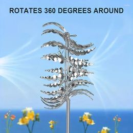 Garden Decorations Unique Magical Metal Windmill 3D Wind Kinetic Sculpture Catchers Outdoor Patio Decoration Spinners For