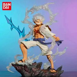Action Toy Figures 27cm One Piece Anime Figure Sun God Nika Luffy Gear 5 Version Statue Action Figure Model Doll Decoration Collection Toys Gifts